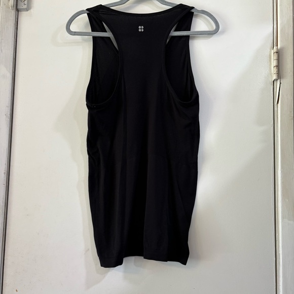 Sweaty Betty Black Seamless Tank Long Line Womens Large Stretchy Gym Active - Picture 2 of 6